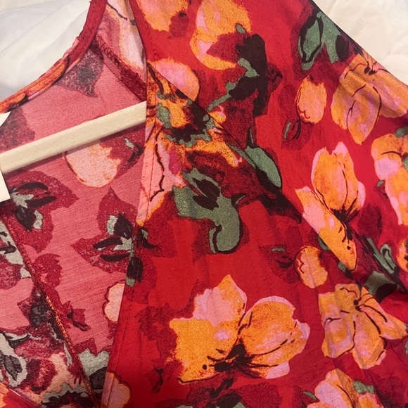 H&M TIE-BELT BALLOON-SLEEVED DRESS Sz SM - Picture 7 of 10